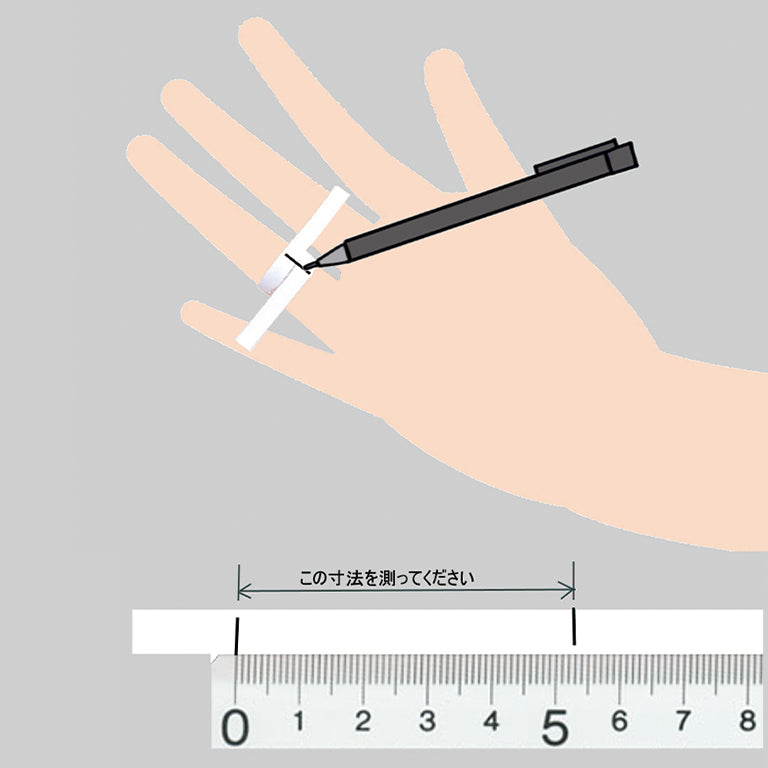 リングサイズの採寸方法